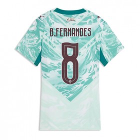 Portugal Bruno Fernandes #8 Borta Kläder Dam VM 2026 Kortärmad
